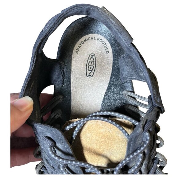 KEEN "Uneek" Cord Sandals Men's Size 11 Black - Picture 9 of 14